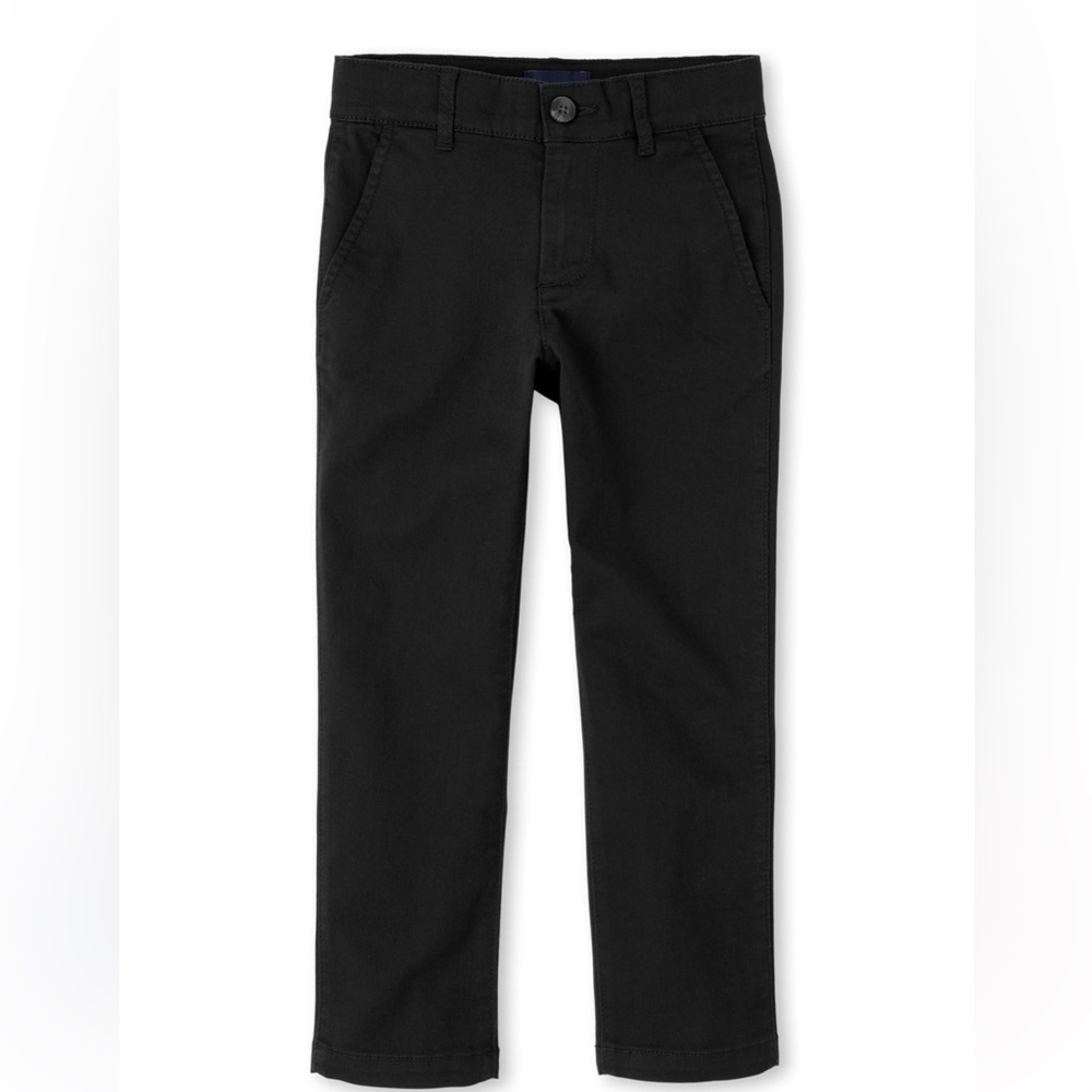 the children’s place black uniform pants.